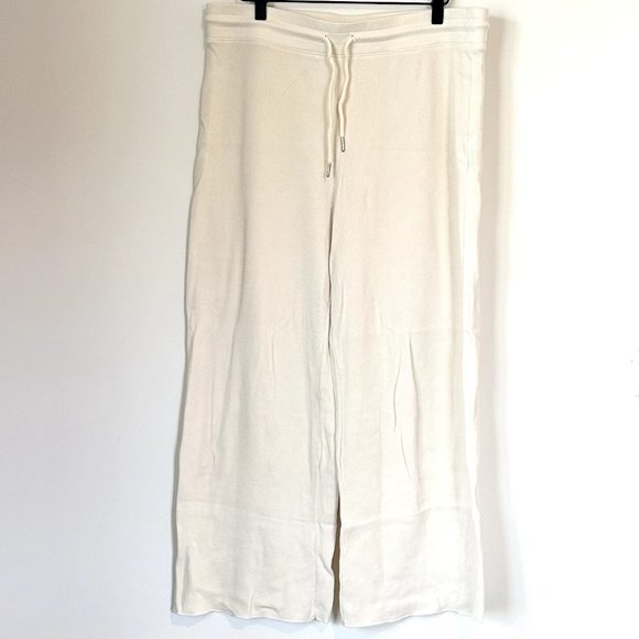 MATE the Label White Organic Thermal Wide Leg Pant - XL - Picture 2 of 10